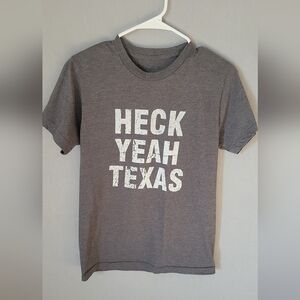 Heck yeah texas graphic tank shirt